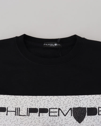 Philippe Model Black Printed Long Sleeves Pullover Sweater