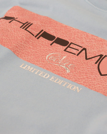 Philippe Model Light Blue Logo Printed Long Sleeves Sweater