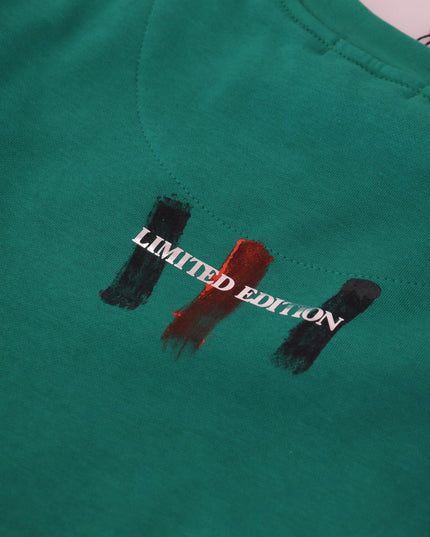 Philippe Model Green Printed Long Sleeves Pullover Sweater