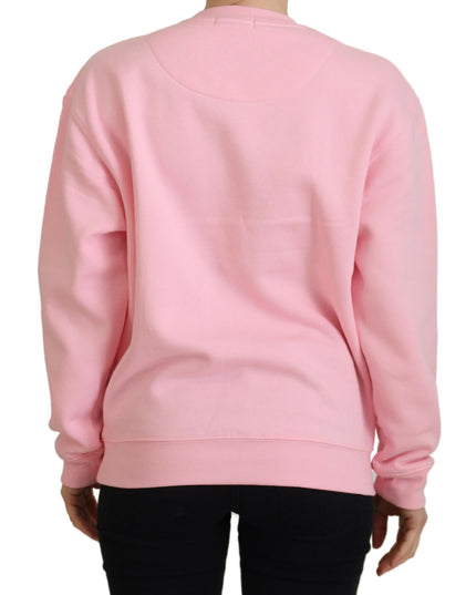 Philippe Model Pink Printed Long Sleeves Pullover Sweater