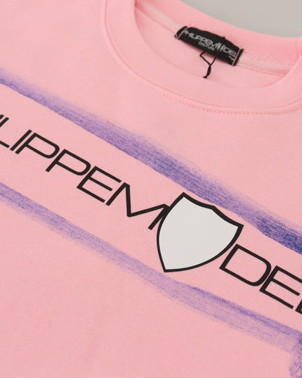 Philippe Model Pink Printed Long Sleeves Pullover Sweater