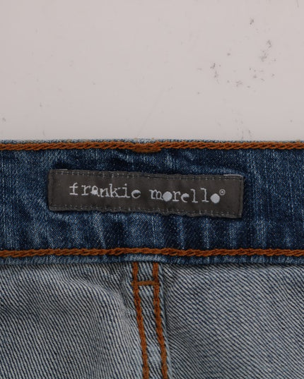 Frankie Morello Blue Wash Torn Dunfermile Slim Fit Jeans