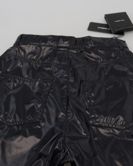 Dolce & Gabbana Black Nylon High Waist Skinny Pants