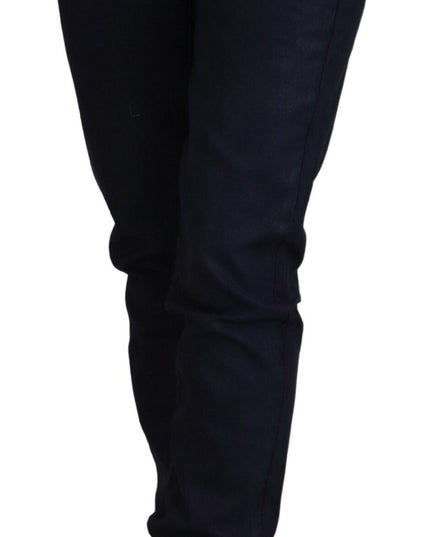 Just Cavalli Black Low Waist Slim Fit Women Casual Denim Jeans