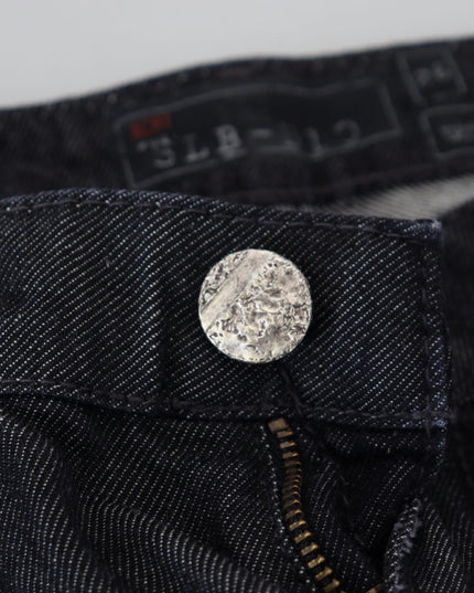 Acht Black Cotton Low Waist Slim Fit Women Casual Denim Jeans