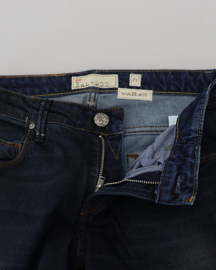 Acht Blue Cotton Skinny Low Waist Women Casual Denim Jeans