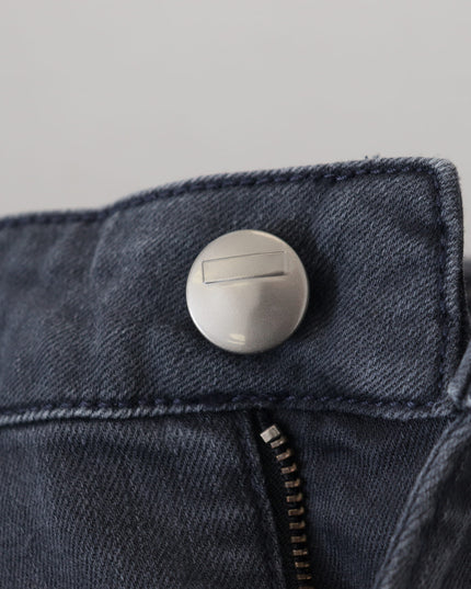 Acht Gray Cotton Skinny Low Waist Women Casual Denim Jeans