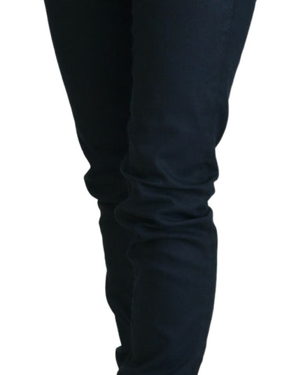 Acht Blue Cotton Skinny Low Waist Women Casual Denim Jeans