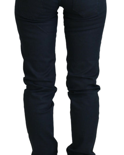 Acht Blue Cotton Skinny Low Waist Women Casual Denim Jeans