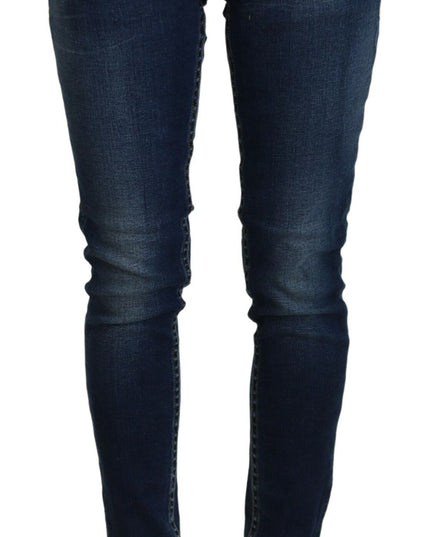 Acht Blue Cotton Low Waist Skinny Women Casual Jeans