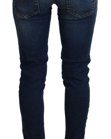 Acht Blue Cotton Low Waist Skinny Women Casual Jeans