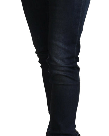 Acht Blue Cotton Low Waist Slim Fit Women Casual Jeans