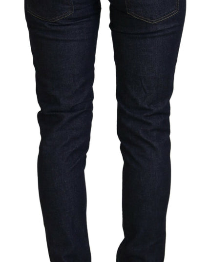 Acht Blue Cotton Low Waist Slim Fit Women Casual Jeans