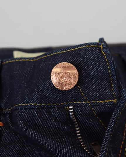 Acht Blue Cotton Low Waist Slim Fit Women Casual Jeans