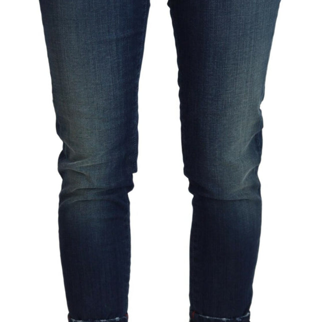 Acht Blue Cotton Slim Fit Women Casual Denim Jeans