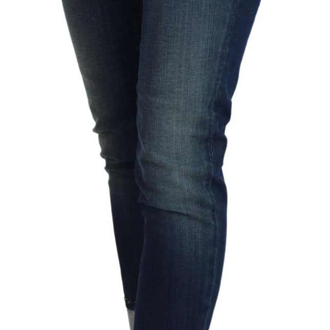 Acht Blue Cotton Slim Fit Women Casual Denim Jeans