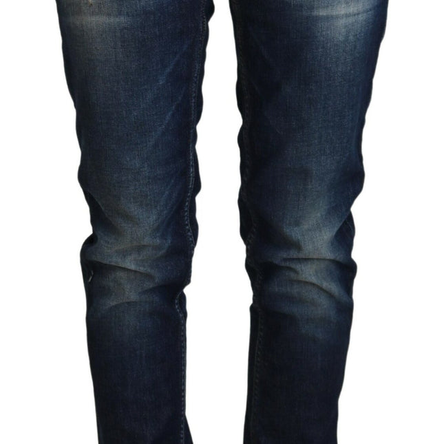 Acht Blue Cotton Slim Fit Women Casual Denim Jeans
