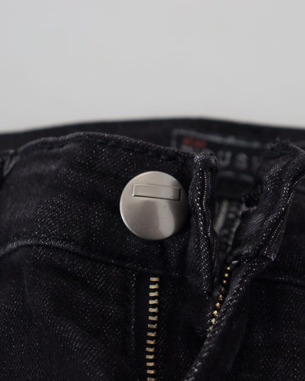 Acht Black Cotton Slim Fit Women Casual Denim Jeans