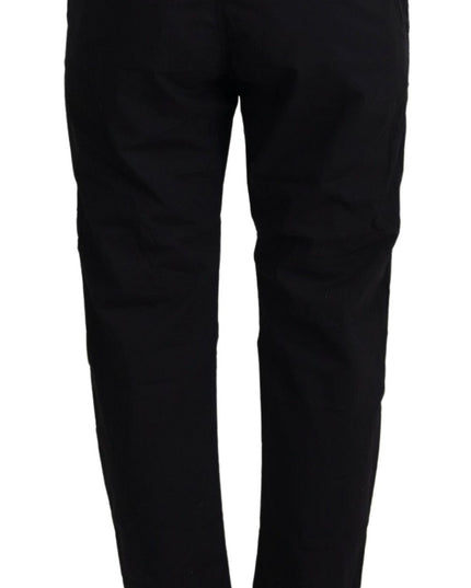 CYCLE Black Cotton Baggy High Waist Women Pants