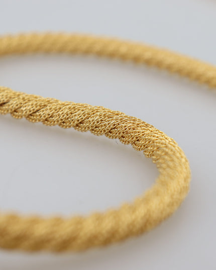 Dolce & Gabbana Gold Brass Sicily Crystal Robe Statement Necklace