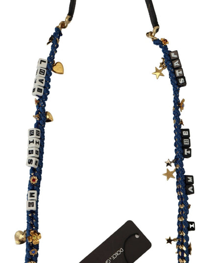 Dolce & Gabbana Multicolor Embellished Bag Shoulder Strap