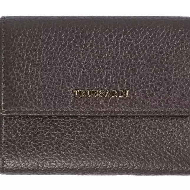 Trussardi Brown Leather Women Wallet