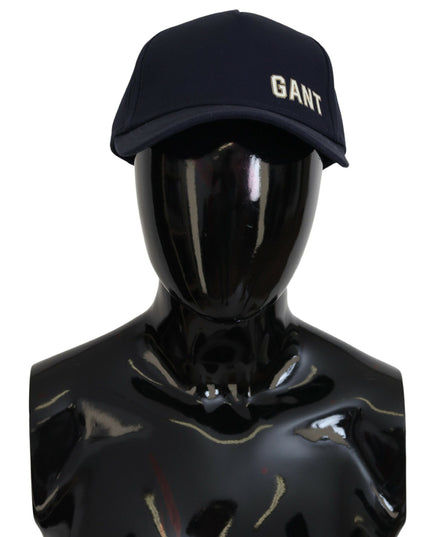 Gant Blue Cotton Logo Print Baseball Cap Casual Hat