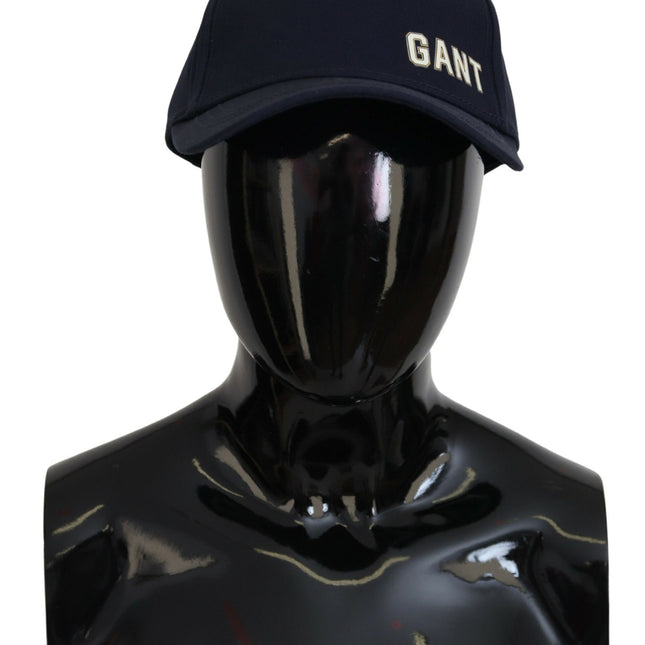Gant Blue Cotton Logo Print Baseball Cap Casual Hat