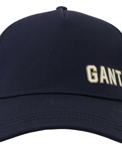 Gant Blue Cotton Logo Print Baseball Cap Casual Hat