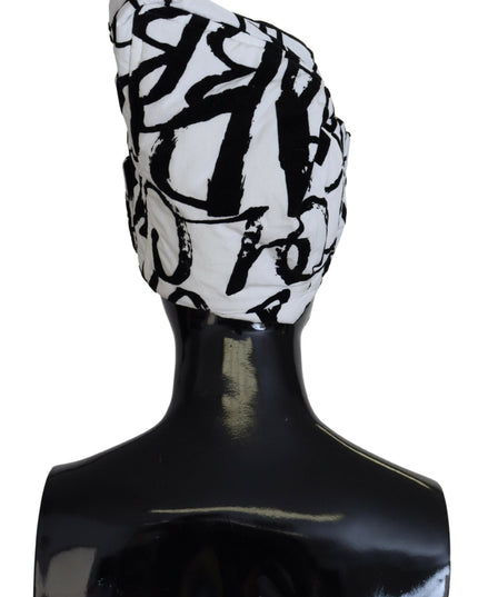 Dolce & Gabbana White Printed Nylon Women Winter Beanie Cap Hat