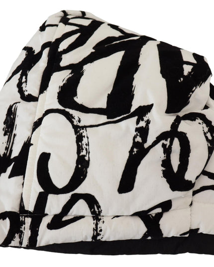 Dolce & Gabbana White Printed Nylon Women Winter Beanie Cap Hat