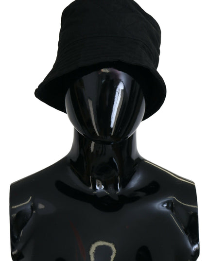 Dolce & Gabbana Black Nylon Women Bucket Cap Hat