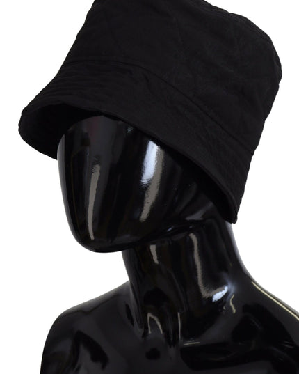 Dolce & Gabbana Black Nylon Women Bucket Cap Hat