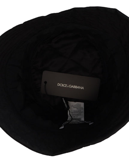 Dolce & Gabbana Black Nylon Women Bucket Cap Hat