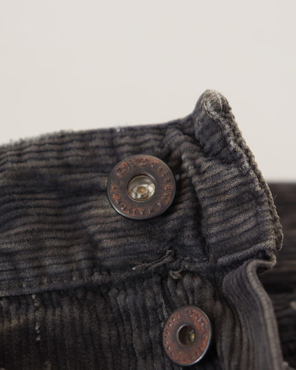 Costume National Gray Cotton Corduroy Men Casual Jeans