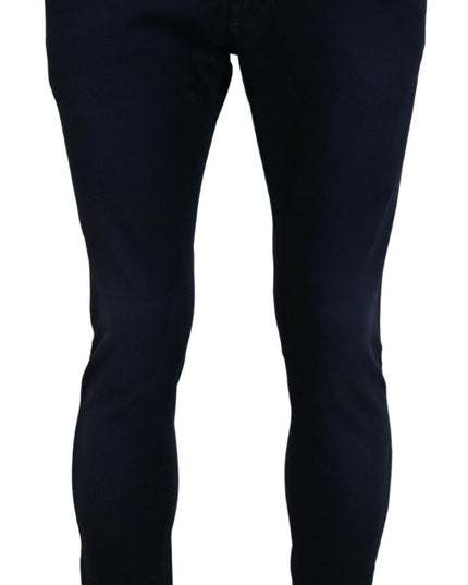 Acht Blue Cotton Tapered Slim Fit Men Casual Denim Jeans