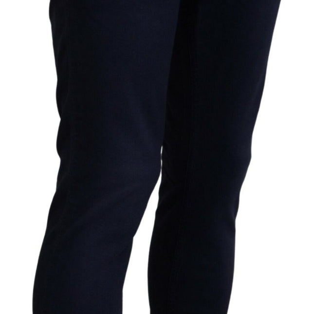Acht Blue Cotton Tapered Slim Fit Men Casual Denim Jeans