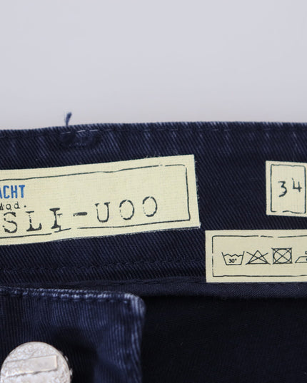 Acht Blue Cotton Tapered Slim Fit Men Casual Denim Jeans