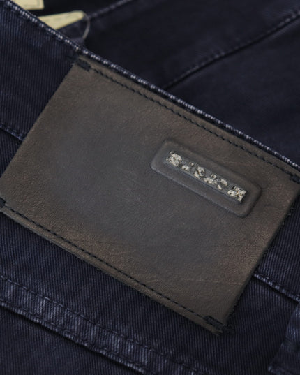 Acht Blue Cotton Tapered Slim Fit Men Casual Denim Jeans