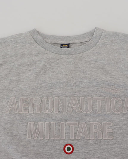Aeronautica Militare Gray Men Pullover Sweatshirt Sweater