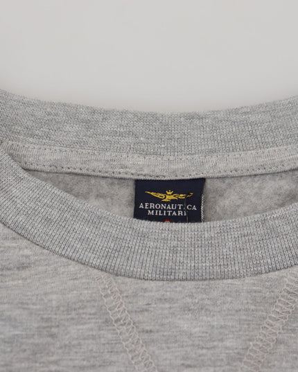 Aeronautica Militare Gray Men Pullover Sweatshirt Sweater