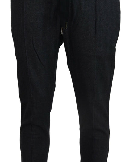 Dolce & Gabbana Gray Cotton Jogger Men Pants