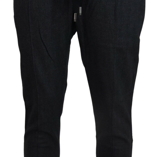 Dolce & Gabbana Gray Cotton Jogger Men Pants
