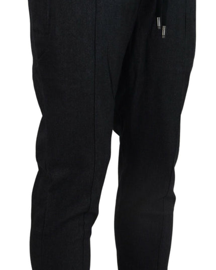 Dolce & Gabbana Gray Cotton Jogger Men Pants