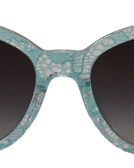 Dolce & Gabbana Blue DG4190 Lace Crystal Acetate Butterfly Sunglasses