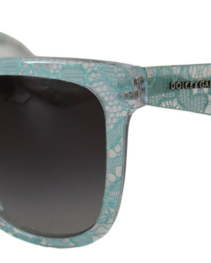 Dolce & Gabbana Blue DG4190 Lace Crystal Acetate Butterfly Sunglasses