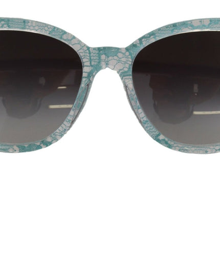 Dolce & Gabbana Blue DG4190 Lace Crystal Acetate Butterfly Sunglasses
