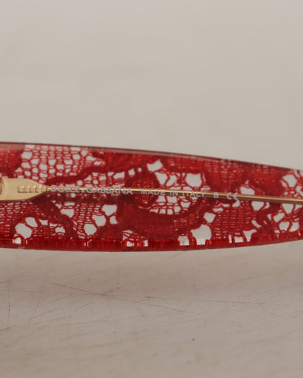 Dolce & Gabbana Red DG4231F Lace Acetate Rectangle Shades Sunglasses