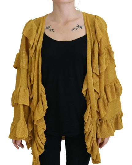 Aniye By Gold Long Sleeves Ruffled Women Cardigan Sweater