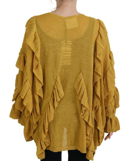 Aniye By Gold Long Sleeves Ruffled Women Cardigan Sweater
